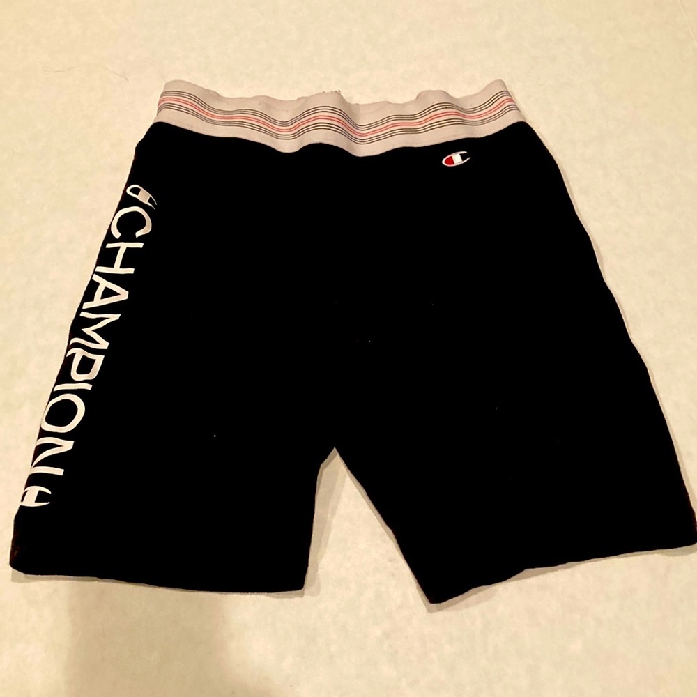 Champion womens black side logo biker sports